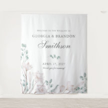 Elegante witte magnolia- en eucalyptusbruiloft