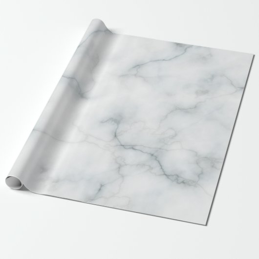 elegante witte marmer cadeaupapier (Uitgerold)
