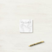 Elegante witte marmeren huwelijksadvies en wensen post-it® notes (Op bureau)