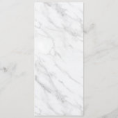 Elegante witte marmeren menu (Achterkant)