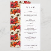 Elegante witte menutemplate menu (Voorkant / Achterkant)