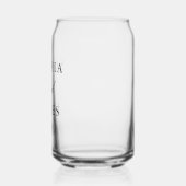 Elegante witte minimalistische bruiloft blikvorm glas (Links)