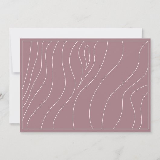 Elegante witte minimalistische lijnen save the dat save the date (Achterkant)