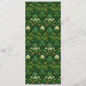 Elegante Witte Minimalistische Menu (Achterkant)