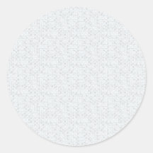 Elegante witte monogram huwelijkssticker
