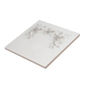 Elegante witte namaak reliëfrozen tegeltje (Zijkant)