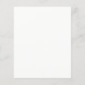 Elegante witte nep gouden schaar schoonheidssalon flyer (Achterkant)