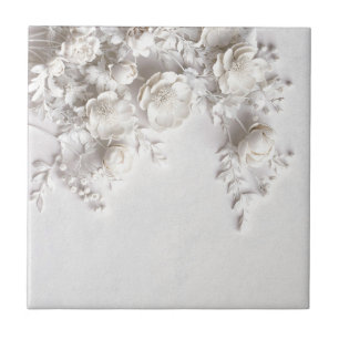 Elegante Witte Nepreliëfrozen Tegeltje
