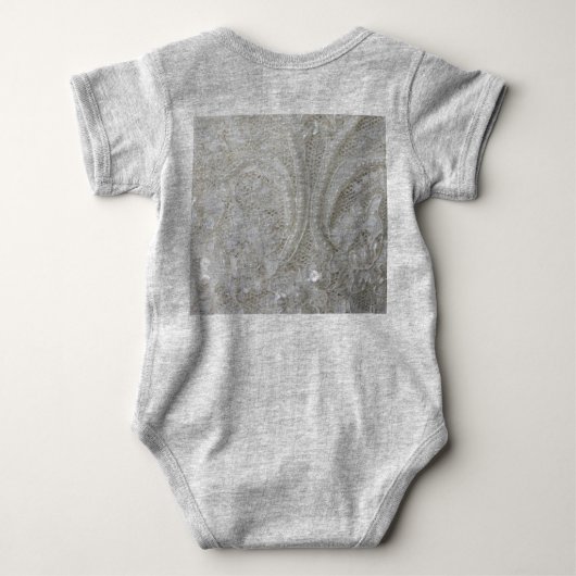 elegante witte neushoornparelkeelas romper (Achterkant)