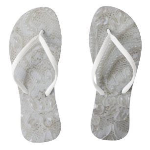 elegante witte neushoornparelkeelas teenslippers