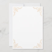 Elegante witte Nikah islamitische moslim bruiloft Kaart (Achterkant)