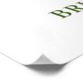 Elegante witte orchidee Boho bruidsfeest welkom Poster (Hoek)