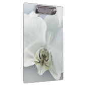 Elegante Witte Orchidee Botanische Kunst Klembord (Rechts)