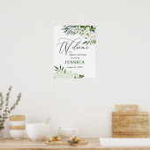Elegante witte orchidee BRUIDSSUITE Welkomstbord Poster (Keuken)