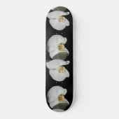 Elegante Witte orchidee tropische witte bloemen Persoonlijk Skateboard (Voorkant)