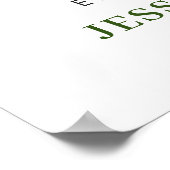 Elegante witte orchidee VERLOVINGSPARTY Welkomstbo Poster (Hoek)