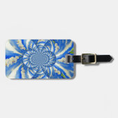 Elegante witte orchidee waterverf schilderij bagagelabel (Voorkant horizontaal)