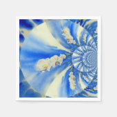 Elegante witte orchidee waterverf schilderij servetten (Voorkant)