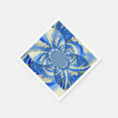 Elegante witte orchidee waterverf schilderij servetten (Hoek)