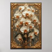 Elegante witte orchideeboeket poster (Voorkant)