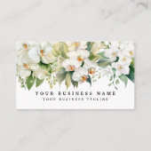 Elegante witte orchideeën bloemen Bloemen Visitekaartje (Voorkant)