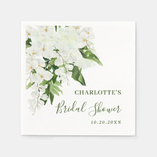 Elegante Witte Orchideeën Boheemse BRUIDSSCHOONMAA Servet