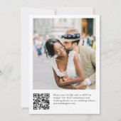 Elegante Witte Orchideeën Boheemse Groene Huwelijk Kaart (Achterkant)