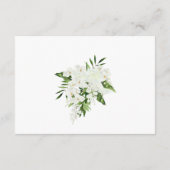 Elegante witte orchideeën Bohemian bruiloft detail Informatiekaartje (Achterkant)