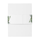 Elegante witte orchideeën Bohemian bruiloft uitnod Uitnodigingen Wikkel (Achterkant Voorbeeld)