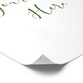 Elegante witte orchideeën bohemien bloemenspeciaal poster (Hoek)