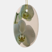 Elegante witte orchideeën bruidsmeisje bedankt keramisch ornament (Rechts)