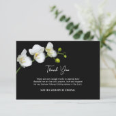 Elegante Witte Orchideeën Orthodox Christelijke Be Bedankkaart (Staand voorkant)