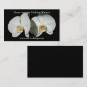 Elegante witte orchideeën tropische bloemen informatiekaartje (Voorkant / Achterkant)