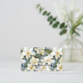Elegante Witte Orchideeën Visitekaartje (Staand voorkant)