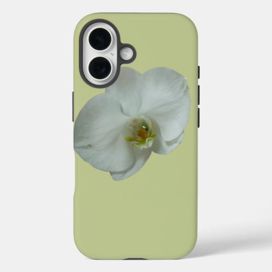 Elegante witte orchideeënbloem botanisch Case-Mate iPhone case (Achterkant)
