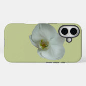 Elegante witte orchideeënbloem botanisch Case-Mate iPhone case (Achterkant (horizontaal))