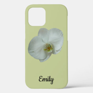 Elegante witte orchideeënbloem botanisch Case-Mate iPhone case