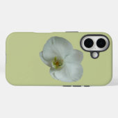 Elegante witte orchideeënbloem botanisch Case-Mate iPhone case (Achterkant (horizontaal))
