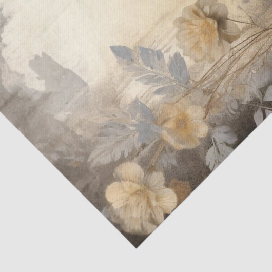 Elegante witte paard decoupage tissuepapier (Detail)