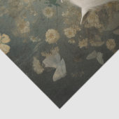Elegante witte paard decoupage tissuepapier (Detail)