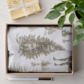 Elegante  Witte Paarden in Sneeuw Bossen Toile Tissuepapier (Geschenk)