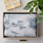 Elegante  Witte Paarden in Sneeuw Bossen Toile Tissuepapier (Geschenk)