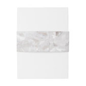 Elegante witte parel bruiloft uitnodigingen wikkel (Achterkant Voorbeeld)