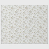 Elegante Witte Parels Cadeaupapier (Vlak)