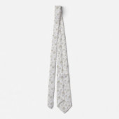 Elegante Witte Parels Halsketting Stropdas (Achterkant)