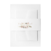 Elegante, witte, pastel, bloemboeket uitnodigingen wikkel (Voorkant Voorbeeld)