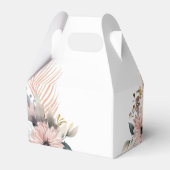 Elegante, Witte & Pastel Boho Trouwdoos Bedankdoosjes (Achterkant)