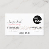 Elegante witte pastel Paarse glitter sterren toevo Visitekaartje (Achterkant)