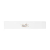 Elegante, witte, pastelkleurige bloemboeket uitnodigingen wikkel (Vlak)