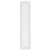 Elegante witte patroon middelgrote tafelloper (Voorkant)
